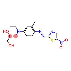 3-[N-ethyl-3-methyl-4-[(5-nitro-1,3-thiazol-2-yl)diazenyl]anilino]propane-1,2-diol