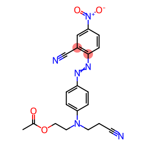 2-[(2-cyanoethyl){4-[(E)-(2-cyano-4-nitrophenyl)diazenyl]phenyl}amino]ethyl acetate