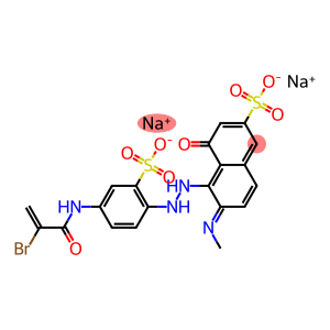 Disodium (6E)-5-(2-{4-[(2-bromoacryloyl)amino]-2-sulfonatophenyl} hydrazino)-6-(methylimino)-4-oxo-4,6-dihydro-2-naphthalenesulfona te