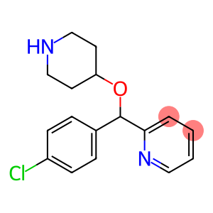 4-[(4-氯苯基)-2-吡啶基甲氧基]哌啶
