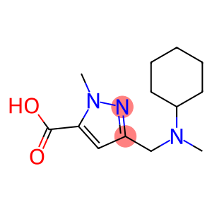 3-((Cyclohexyl(methyl)amino)methyl)-1-methyl-1H-pyrazole-5-carboxylic acid