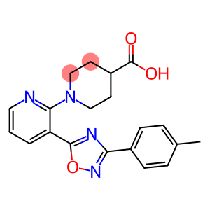 1-{3-[3-(4-Methylphenyl)-1,2,4-oxadiazol-5-yl]pyridin-2-yl}piperidine-4-carboxylicacid