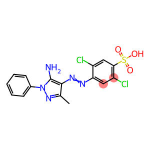 Benzenesulfonic acid, 4-(5-amino-3-methyl-1-phenyl-1H-pyrazol-4-yl)azo-2,5-dichloro-