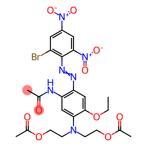 4-(2-Bromo-4,6-dinitrophenylazo)-5-acetylamino-2-ethoxy-N,N-bis(2-acetoxyethyl)aniline