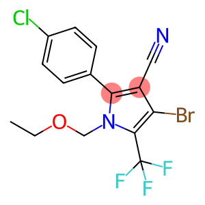 4-bromo-2-(4-chlorophenyl)-1-ethoxymethyl-5-trifluoromethylpyrrole-3-carbonitrile