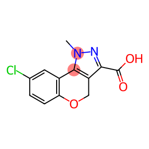 8-chloro-1-methyl-1,4-dihydrochromeno[4,3-c]pyrazole-3-carboxylicacid