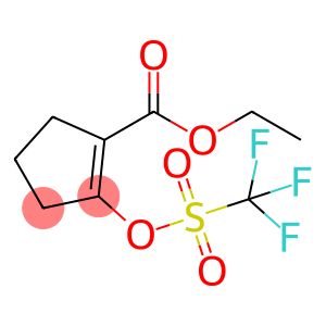 2-trifluoromethanesulfonyloxy-cyclopent-1-enecarboxylic acid ethyl ester
