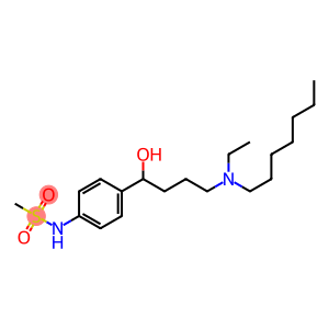 4-(N-Ethylheptylamino)-1-(4-methylsulfonylaminophenyl)-1-butanol