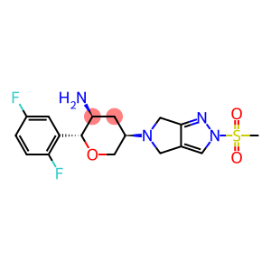 (2S,3R,5S)-2-(2,5-Difluorophenyl)-5-[2-(Methylsulfonyl)-2,6-dihydropyrrolo[3,4-c]pyrazol-5(4H)-yl]tetrahydro-2H-pyran-3-aMine (MK-3102 enantioMer)