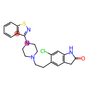 2H-Indol-2-one,5-[2-[4-(1,2-benzisothiazol-3-yl)-1-piperazinyl]ethyl]-6-chloro-1,3-dihydro-,monohydrochloride