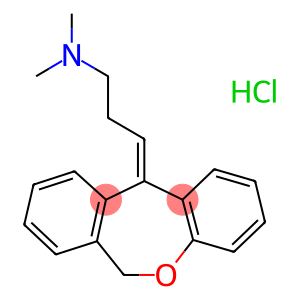 1-Propanamine, 3-dibenzb,eoxepin-11(6H)-ylidene-N,N-dimethyl-, hydrochloride