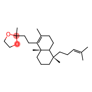 5-[2-(2-Methyl-1,3-dioxolan-2-yl)ethyl]-1α-(4-methyl-3-pentenyl)-1,4aβ,6-trimethyl-1,2,3,4,4a,7,8,8a-octahydronaphthalene