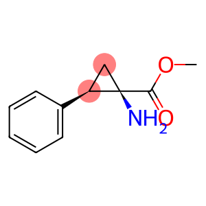 Cyclopropanecarboxylic acid, 1-amino-2-phenyl-, methyl ester, (1R,2R)-rel-