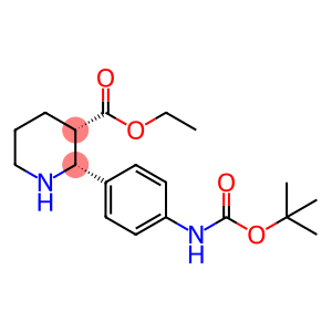 (2R,3S)-乙基 2-(4-((叔-丁氧羰基)氨基)苯基)哌啶-3-甲酸基酯