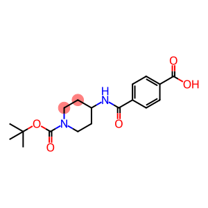 4-[1-(tert-Butoxycarbonyl)piperidin-4-ylcarbamoyl]benzoic acid