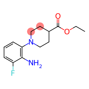 4-Piperidinecarboxylic acid, 1-(2-amino-3-fluorophenyl)-, ethyl ester