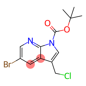 tert-Butyl 5-bromo-3-(chloromethyl)pyrrolo[2,3-b]pyridine-1-carboxylate