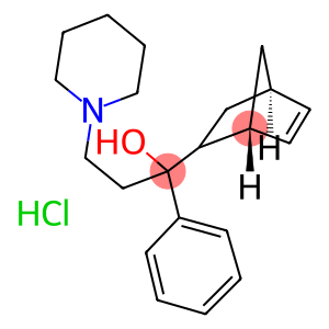 α-(Bicyclo[2.2.1]hept-5-en-2-yl)-α-phenyl-1-piperidinepropanol hydrochloride