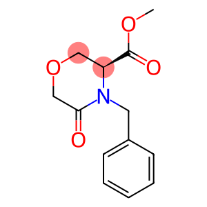 3-Morpholinecarboxylic acid, 5-oxo-4-(phenylmethyl)-, methyl ester, (3S)-