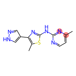 5-甲基-N-(4-甲基嘧啶-2-基)-4-(1H-吡唑-4-基)噻唑-2-胺