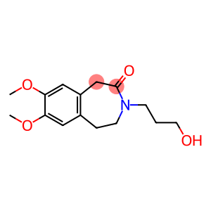 2H-3-Benzazepin-2-one, 1,3,4,5-tetrahydro-3-(3-hydroxypropyl)-7,8-dimethoxy-