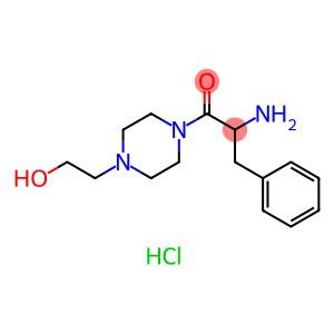 2-Amino-1-[4-(2-hydroxyethyl)-1-piperazinyl]-3-phenyl-1-propanone hydrochloride