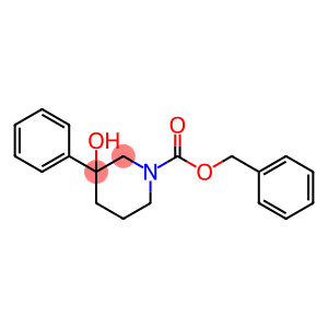 1-Piperidinecarboxylic acid, 3-hydroxy-3-phenyl-, phenylmethyl ester