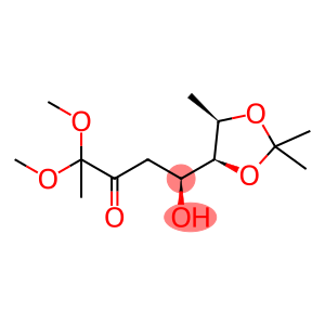 ribo-2,3-Octodiulose, 1,4,8-trideoxy-6,7-O-(1-methylethylidene)-, 2-(dimethyl acetal)