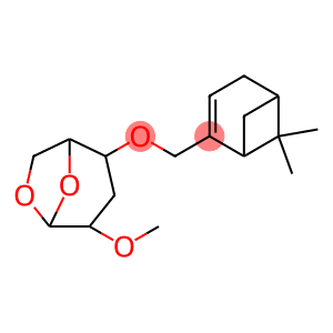 .beta.-D-ribo-Hexopyranose, 1,6-anhydro-3-deoxy-4-O-(6,6-dimethylbicyclo3.1.1hept-2-en-2-yl)methyl-2-O-methyl-, (1R)-