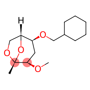 .beta.-D-ribo-2-Heptulopyranose, 2,7-anhydro-5-O-(cyclohexylmethyl)-1,4-dideoxy-3-O-methyl-