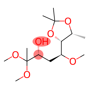 altro-2-Octulose, 1,4,8-trideoxy-5-O-methyl-6,7-O-(1-methylethylidene)-, dimethyl acetal