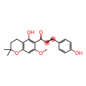 2-Propen-1-one, 1-(3,4-dihydro-5-hydroxy-7-methoxy-2,2-dimethyl-2H-1-benzopyran-6-yl)-3-(4-hydroxyphenyl)-