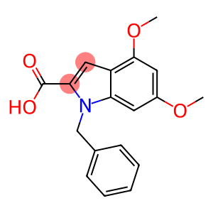1-Benzyl-4,6-dimethoxy-1H-indole-2-carboxylic acid