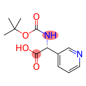3-Pyridineacetic acid, α-[[(1,1-dimethylethoxy)carbonyl]amino]-, (αR)-