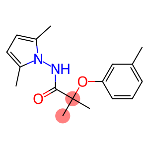 N-(2,5-dimethylpyrrol-1-yl)-2-methyl-2-(3-methylphenoxy)propanamide