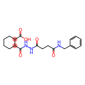2-({2-[4-(benzylamino)-4-oxobutanoyl]hydrazino}carbonyl)cyclohexanecarboxylic acid