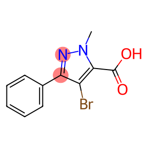 4-bromo-1-methyl-3-phenyl-1H-pyrazole-5-carboxylic acid