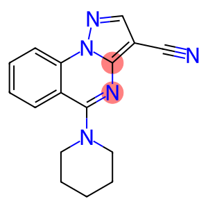 Pyrazolo[1,5-a]quinazoline-3-carbonitrile, 5-(1-piperidinyl)-