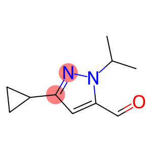 3-cyclopropyl-1-(propan-2-yl)-1H-pyrazole-5-carbaldehyde