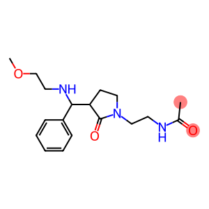 N-(2-(3-((2-methoxyethylamino)(phenyl)methyl)-2-oxopyrrolidin-1-yl)ethyl)acetamide