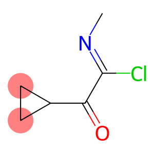 Cyclopropaneethanimidoyl chloride, N-methyl-alpha-oxo- (9CI)