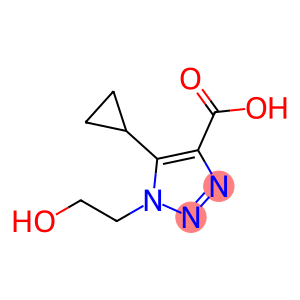 1H-1,2,3-Triazole-4-carboxylic acid, 5-cyclopropyl-1-(2-hydroxyethyl)-