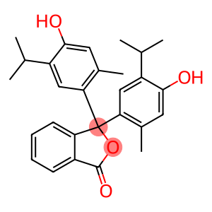 1(3H)-Isobenzofuranone, 3,3-bis4-hydroxy-2-methyl-5-(1-methylethyl)phenyl-