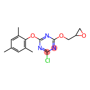 2-CHLORO-4-(OXIRANYLMETHOXY)-6-(2,4,6-TRIMETHYLPHENOXY)- 1,3,5-TRIAZINE