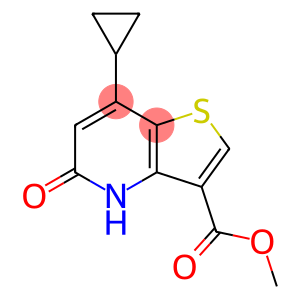Thieno[3,2-b]pyridine-3-carboxylic acid, 7-cyclopropyl-4,5-dihydro-5-oxo-, methyl ester