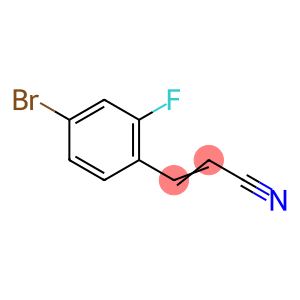 3-(4-bromo-2-fluorophenyl)prop-2-enenitrile