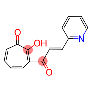 2-hydroxy-3-[3-(2-pyridinyl)acryloyl]-2,4,6-cycloheptatrien-1-one