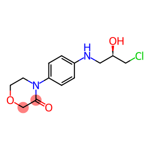 4-[4-(N-(3-chloro-(2R)-2-hydroxy-1-p ropyl)amino)phenyl]morpholin-3-one 2-[(2R)-2-hydroxy-3-{[4-(3-oxomorph olin-4-yl)phenyl]amino}propyl]-1H-is oindole-1,3(2H)-dione 2-[[(5S)-2-Oxo-3-[4-(3-oxo-4-morpho linyl)phenyl]-5-oxazolidinyl]methyl]-1H-isoindole-1
