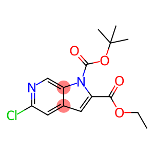 1H-Pyrrolo[2,3-c]pyridine-1,2-dicarboxylic acid, 5-chloro-, 1-(1,1-dimethylethyl) 2-ethyl ester