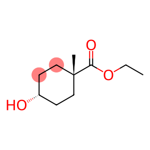 Cyclohexanecarboxylic acid, 4-hydroxy-1-methyl-, ethyl ester, cis-